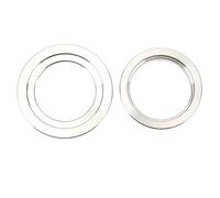 Starrypxl 44mm Wastegate Flange Set V Band Weld Kit Replacement TIAL MV R MVR VBAND High Performance Inlet Outlet Ideal Turbo Applications