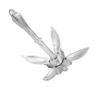Starrypxl Anchor della Barca Grapnel Anchor in Acciaio inossibile Anchor Marino Anchor Pesante Design Spaziale Compatto per Barche gonfiabili a Getto a Getto i Laghi i fiumi oceani 1,5 kg