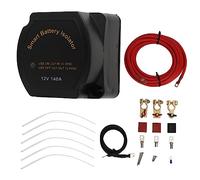 Starrypxl Dual Battery Isolator Kit 12V 140Amp Smart Sensitive Relay System ATV UTV 4WD Rzr RV Efficient Power Management Solution