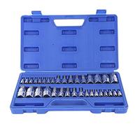 Starrypxl Impact Inner Hex Bit Socket Set 34pcs 1/2in 1/4in 3/8in Nut Wrench Driver Adapter Power Tools Durable Versatile Precision Mechanics Construction Repair