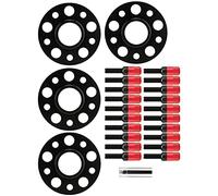 Starrypxl Kit distanziatori per Ruote centrali per dell'auto 15 mm 20 mm Sostituzione per W203 C Classe C230 C240 C320 C32 2002-2007 (Rosso)