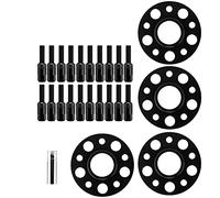 Starrypxl Kit distanziatori per Ruote centrali per dell'auto 15 mm 20 mm Sostituzione per W203 C Classe C230 C240 C320 C32 2002-2007 (Nero)