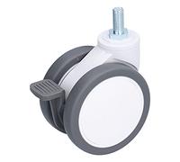 Starrypxl pesante tpr silenzioso castori giradischi m12 thread 4in freno 4 pacchetti ruote universali durevoli per attrezzature industriali