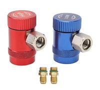 Starrypxl R1234yf Quick Couplers 2Pcs 1/4 Inch Male Port High Low Side Manual Connector Adapter Efficient HVAC System Use
