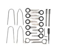 Starrypxl Radio Removal Tool Kit 20PCS Universal Stereo CD Player Key Ergonomic Steel Design Cars Trucks