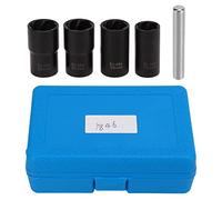 Starrypxl Set di strumenti di estrazione do a spigola set 5pcs 1/2in Drive Metric 17 19 21 22 mm Socchia di torsione in acciaio a carbone Design durevole Riparazione
