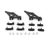 Starrypxl Universal CAR CNC in alluminio in lega posteriore ala posteriore 5 pollici Spoiler co gambe Monte staffe a aerodinamico Design aerodinamico Performance migliorato 1 set