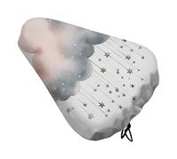 Stars and Clouds - Coprisella per bicicletta, impermeabile, antipolvere, morbido, con coulisse, per uomo e donna