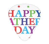 Stars And Happy Fathers Day Plettri per chitarra Set da 12 pezzi per chitarra acustica, chitarra elettrica, contrabbasso, ukulele