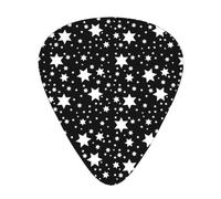 Stars Guitar Picks 12 pezzi, chitarra acustica chitarra elettrica essenziale spessi e sottili plettri per chitarra studenti 0,46 0,96 0,71 M