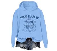 Stars Hollow Hoodie, Stars Hollow Where You Lead I Will Follow Shirt, Felpa unisex, blu cielo, 3XL