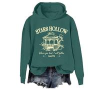 Stars Hollow Hoodie, Stars Hollow Where You Lead I Will Follow Shirt, Felpa unisex, Verde, XXL