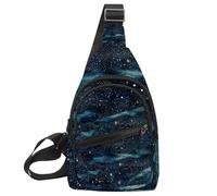 Stars Nebula Borsa a tracolla con tracolla regolabile, borsa a tracolla per uomo e donna, zaino a tracolla per viaggi, ciclismo, lavoro, sport, Multicolore 13, 11.8x7x1.5in/30x18x4cm