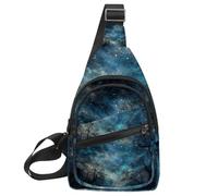 Stars Nebula Borsa a tracolla con tracolla regolabile, borsa a tracolla per uomo e donna, zaino a tracolla per viaggi, ciclismo, lavoro, sport, Multicolore 11, 11.8x7x1.5in/30x18x4cm