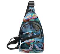 Stars Nebula Sling Side, zaino a tracolla, Multicolore 09, 11.8x7x1.5in/30x18x4cm