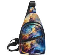 Stars Nebula Sling Side, zaino a tracolla, Multicolore 13, 11.8x7x1.5in/30x18x4cm