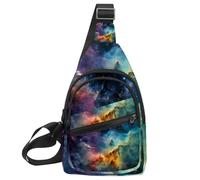 Stars Nebula Sling Side, zaino a tracolla, Multicolore 16, 11.8x7x1.5in/30x18x4cm