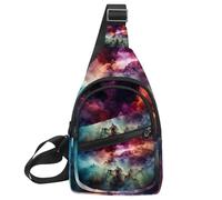 Stars Nebula Sling Side, zaino a tracolla, Multicolore 19, 11.8x7x1.5in/30x18x4cm