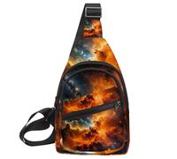 Stars Nebula Sling zaino, tracolla regolabile borsa a tracolla viaggio escursionismo zaino, Multicolore 13, 11.8x7x1.5in/30x18x4cm