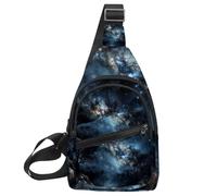 Stars Nebula Sling zaino, tracolla regolabile borsa a tracolla viaggio escursionismo zaino, Multicolore 12., 11.8x7x1.5in/30x18x4cm