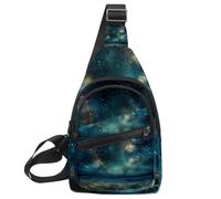 Stars Nebula Sling zaino, tracolla regolabile borsa a tracolla viaggio escursionismo zaino, Multicolore 09, 11.8x7x1.5in/30x18x4cm