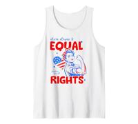 Stars Stripes And Equal Rights 4th of July Women's Rights Canotta