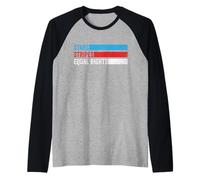Stars Stripes And Equal Rights Diritti delle donne 4 luglio Maglia con Maniche Raglan