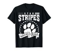 Stars, Stripes, And Wagging Tails Maglietta