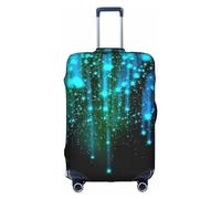 Stars Travel - Custodia protettiva per valigia, elastica, antigraffio, multicolore, bianco, M, bianco, M