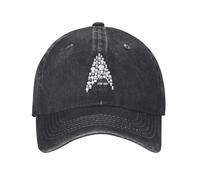 Stars Treks Federazione Flotta Delta Silhouette Berretto da Baseball Unisex Film TV Cappelli di Jeans Outdoor per Tutte Le Stagioni Regalo di Viaggio Snapback