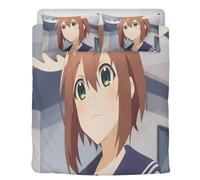 STARSAY My Deer Friend Nokotan, biancheria da letto, 135 x 200 cm, motivo: anime per bambini, 2 federe con stampa 3D, set di biancheria da letto decorativo (Noko Shikanoko)