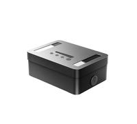 STARSIKI Scatola di blocco temporale in metallo con sblocco di emergenza, scatola bloccata temporizzata con timer, contenitore di blocco temporizzato, messaggio audio, regalo di autodisciplina,