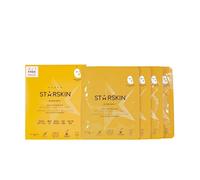 STARSKIN After Party, Maschera Viso Bio-Cellulosa Illuminante 4x40g, Maschera Coreana con Siero alla Vitamina C e Niacinamide