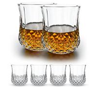 Starstree Set di 6 bicchieri da whisky doppio vecchio stile di cristallo Scotch Glass Bourbon Rock per liquore, vodka, cocktail rum cognac, regalo unico per gli uomini