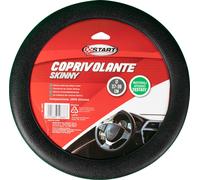 Coprivolante auto Skinny, 37-39 cm, silicone nero comodità sicurezza, universale