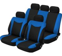 Set Completo Coprisedili e Poggiatesta Uranus Nero e Blu - anche per sedili con