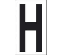 Start Adesivo lettera H abitazioni uffici luoghi pubblici 10CMx5,6CM