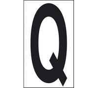 Start Adesivo lettera Q abitazioni uffici luoghi pubblici 10CMx5,6CM