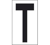 Start Adesivo lettera T abitazioni uffici luoghi pubblici 10CMx5,6CM