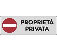 Adesivo Proprietà Privata abitazioni cancello 15CMx5CM Adesivo Proprietà Privata abitazioni cancello 15CMx5CM