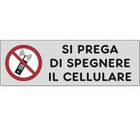 Start Adesivo Si prega di spegnere il Cellulare no Phone 15CMx5CM
