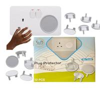 Start and Drive Ltd Coperture per presa a spina in plastica, protezione per la sicurezza dei bambini, protezione per la prevenzione degli urti, sicurezza dei bambini, facile da installare, confezione