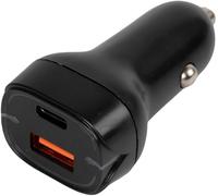 Start Caricatore USB Da Auto Con 1 Porta USB-A E 1 USB-C - Ricarica Rapida Per Smartphone, Tablet E Dispositivi Elettronici