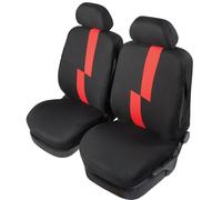 Coppia coprisedili anteriori auto Flash rosso adulto universale elastico START