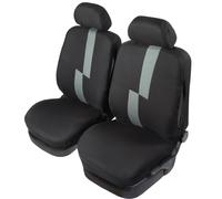 Coppia coprisedili anteriori Flash auto universale airbag nero grigio START
