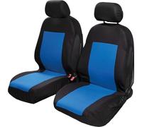 Coppia coprisedili anteriori Saturn auto universale airbag nero blu START