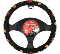 Coprivolante auto Spring diametro 37-39 cm nero con fiori, universale START