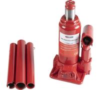 START Crick Idraulico a Bottiglia - Sollevamento da 18,5 cm a 35,5 cm | Compatto e Robusto per Emergenze e Manutenzione (2T)