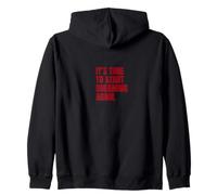 Start Dreaming Again Bold Motivational Modern Citazione Retro Felpa con Cappuccio