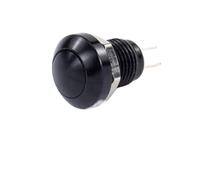 Start Engine Interruttore 1/10/50 pezzi 8 mm impermeabile momentaneo interruttore a pulsante per campanello in metallo motore automatico avviamento(Black,50PCS)